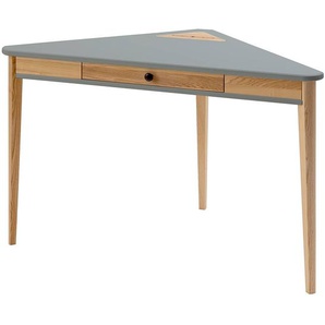 Eckschreibtisch Niina 114 x 75 x 61cm Grau/Grau