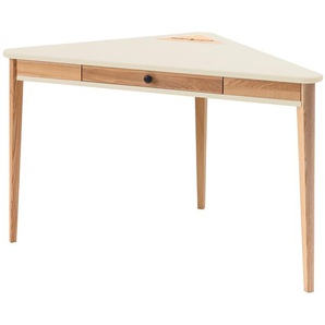 Eckschreibtisch Niina 114 x 75 x 61cm Beige/Creme