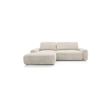 Selsey Ecksofa mit Schlaffunktion Alferia - creme - Materialmix - 264 cm - 82 cm | Möbel Kraft