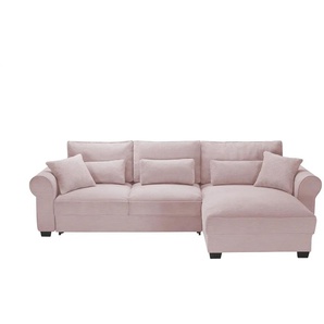 uno Ecksofa beidseitig montierbar Angelina groß ¦ rosa/pink ¦ Maße (cm): B: 318 H: 92 T: 197.0