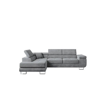 Ecksofa  Anton ¦ grau ¦ Maße (cm): B: 275 H: 90