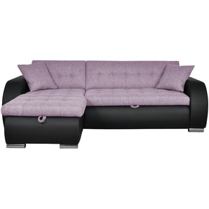 Ecksofa  Aries ¦ lila/violett ¦ Maße (cm): B: 242 H: 80 T: 161.0