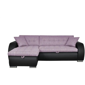 Ecksofa  Aries ¦ lila/violett ¦ Maße (cm): B: 242 H: 80 T: 161.0