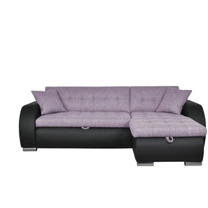 Ecksofa  Aries ¦ lila/violett ¦ Maße (cm): B: 242 H: 80 T: 161.0