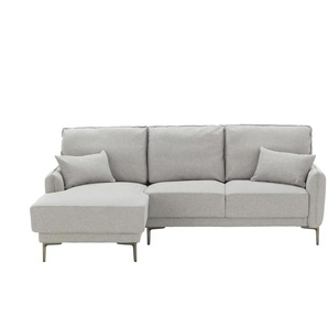 Ecksofa Asolita - grau - Materialmix - 227 cm - 154 cm - cm 87,0 | Möbel Kraft