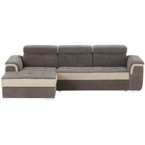 Ecksofa  Aversa ¦ grau ¦ Maße (cm): B: 178 H: 102 T: 274