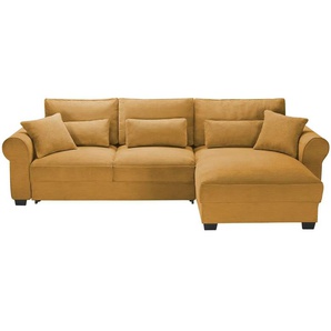 Ecksofa beidseitig montierbar Angelina groß ¦ gelb ¦ Maße (cm): B: 318 H: 92 T: 197.0