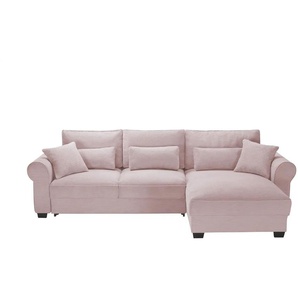 Ecksofa beidseitig montierbar Angelina groß ¦ rosa/pink ¦ Maße (cm): B: 318 H: 92 T: 197.0