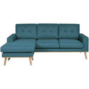 Ecksofa beidseitig stellbar Cristy ¦ türkis/petrol ¦ Maße (cm): B: 211 H: 88 T: 139.0
