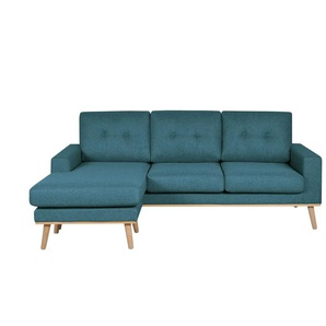 Ecksofa beidseitig stellbar Cristy ¦ türkis/petrol ¦ Maße (cm): B: 211 H: 88 T: 139.0
