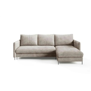 Ecksofa Bellis ¦ beige ¦ Maße (cm): B: 216 H: 95