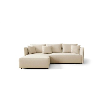 Ecksofa mit Schlaffunktion Milano ¦ beige ¦ Maße (cm): B: 245 H: 85