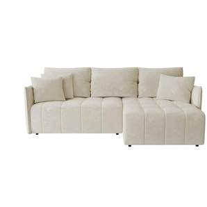 Ecksofa Onil ¦ beige ¦ Maße (cm): B: 245 H: 85