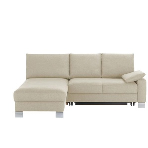 Ecksofa - beige - Materialmix - 218 cm - 90 cm - cm 180,0 | Möbel Kraft