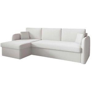 Ecksofa mit Schlaffunktion Nuuk - beige - Materialmix - 222 cm - 85 cm | Möbel Kraft