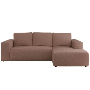 Ecksofa Beige mit Schlaffunktion Trentino ¦ rosa/pink ¦ Maße (cm): B: 266 H: 89