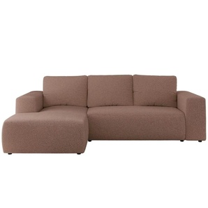 Ecksofa Beige mit Schlaffunktion Trentino - rosa/pink - Materialmix - 266 cm - 89 cm | Möbel Kraft