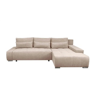 Ecksofa Bloom ¦ beige ¦ Maße (cm): B: 267 H: 85