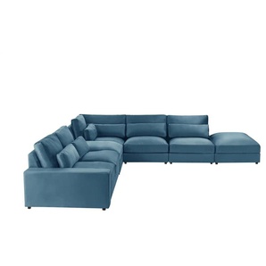 Ecksofa  Branna ¦ blau ¦ Maße (cm): B: 412 H: 88 T: 386.0