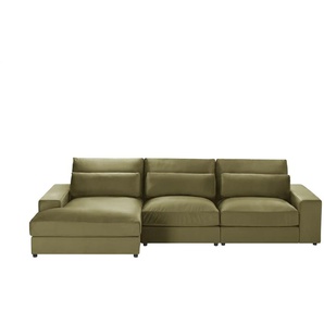 Ecksofa  Branna ¦ grün ¦ Maße (cm): B: 322 H: 88 T: 164.0