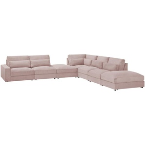 Ecksofa  Branna ¦ rosa/pink ¦ Maße (cm): B: 412 H: 88 T: 386.0