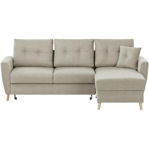 Ecksofa  Carla ¦ beige ¦ Maße (cm): B: 230 H: 93 T: 159