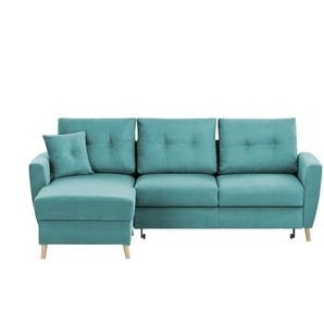 Ecksofa Carla | türkis/petrol | 230 cm | 93 cm | cm 159,0 |
