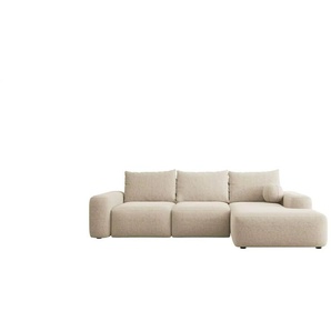 Ecksofa  Carnos ¦ beige ¦ Maße (cm): B: 264 H: 82