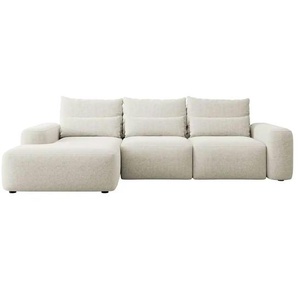 Ecksofa  Carnos ¦ creme ¦ Maße (cm): B: 264 H: 82