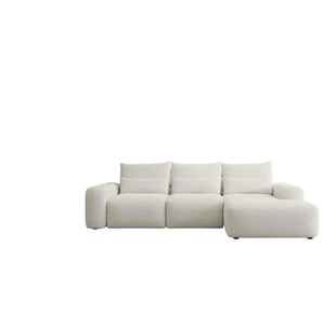 Ecksofa  Carnos ¦ creme ¦ Maße (cm): B: 264 H: 82