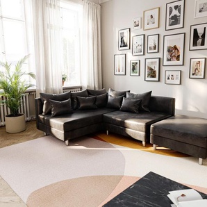 Ecksofa Clovis Anthrazit Antik Optik Hocker Ottomane Links Modulsofa, Design Ecksofas, Couch Loft, Modulsofa, modular