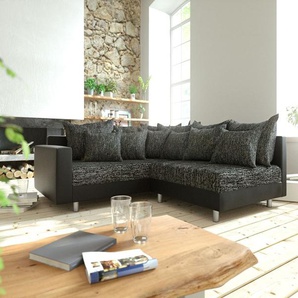 Ecksofa Clovis Schwarz modular Armlehne Ottomane Links, Design Ecksofas, Couch Loft, Modulsofa, modular