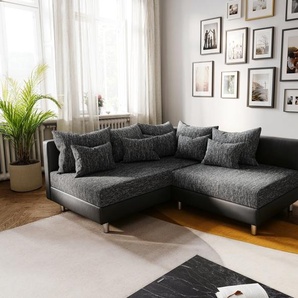 Ecksofa Clovis Schwarz Ottomane Links modular erweiterbar, Design Ecksofas, Couch Loft, Modulsofa, modular