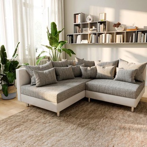Ecksofa Clovis Weiss Hellgrau Ottomane Links Modulsofa, Design Ecksofas, Couch Loft, Modulsofa, modular