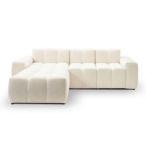 Ecksofa Colombo - creme - Materialmix - 265 cm - 74 cm | Möbel Kraft