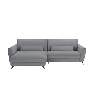 Ecksofa Cordstoff Amina ¦ grau ¦ Maße (cm): B: 288 H: 81 T: 194.0