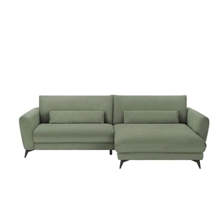 Ecksofa Cordstoff Amina ¦ grün ¦ Maße (cm): B: 288 H: 81 T: 194.0