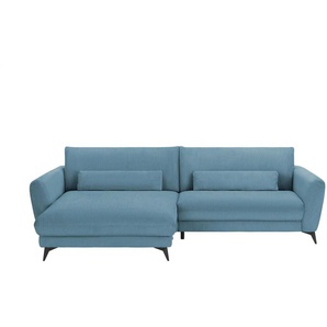 Ecksofa Cordstoff Amina ¦ türkis/petrol ¦ Maße (cm): B: 288 H: 81 T: 194.0