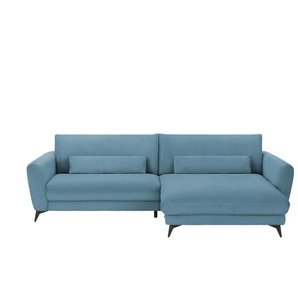 Ecksofa Cordstoff Amina ¦ türkis/petrol ¦ Maße (cm): B: 288 H: 81 T: 194.0