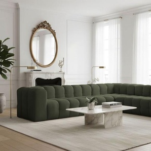 Ecksofa Designersofa SOLVIE XL in Stoff Tiffani Grün Seite Universal