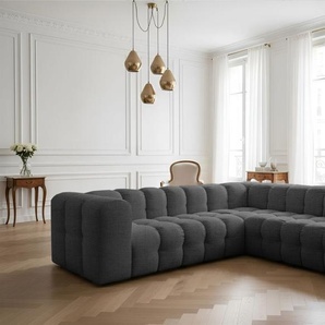 Ecksofa Designersofa SOLVIE XS in Stoff Moly Anthrazit Seite Universal