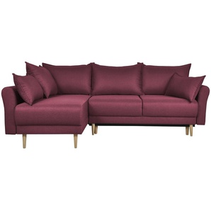smart Ecksofa  Elise ¦ rot ¦ Maße (cm): B: 227 H: 88 T: 170.0