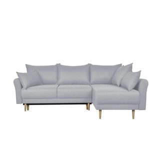 Ecksofa Elise | silber | 227 cm | 88 cm | cm 170,0 |