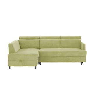 Ecksofa  Fabienne ¦ grün ¦ Maße (cm): B: 228 H: 81 T: 158.0