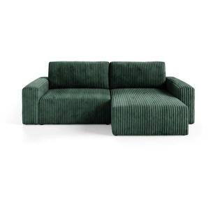 Ecksofa  mit Schlaffunktion Fano ¦ grün ¦ Maße (cm): B: 244 H: 70