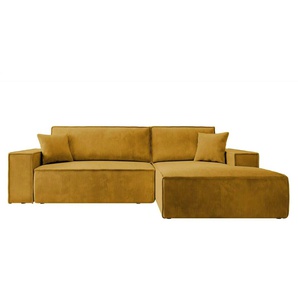 Selsey Ecksofa mit Schlaffunktion Farese - gelb - Materialmix - 267 cm - 85 cm | Möbel Kraft