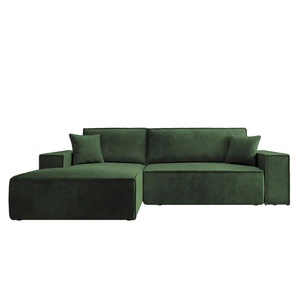 Selsey Ecksofa mit Schlaffunktion Farese ¦ grün ¦ Maße (cm): B: 267 H: 85