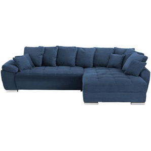 Ecksofa  Farina ¦ blau ¦ Maße (cm): B: 323 H: 92 T: 222