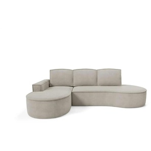 Ecksofa Flow ¦ beige ¦ Maße (cm): B: 277 H: 88