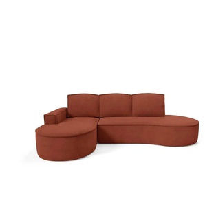 Ecksofa  Flow ¦ rot ¦ Maße (cm): B: 277 H: 88